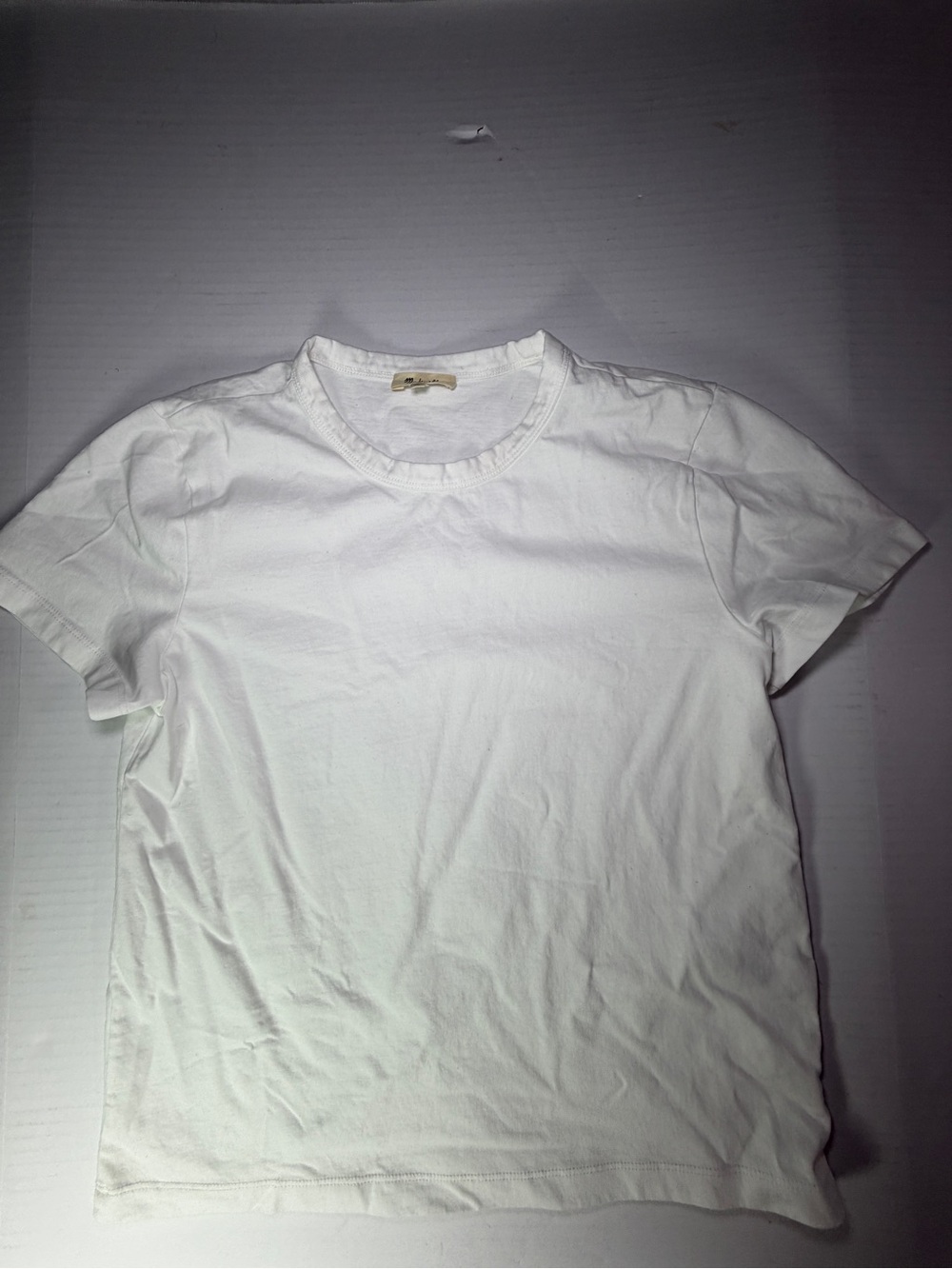 NWOT Madewell White Crewneck Tee with Brand Tag